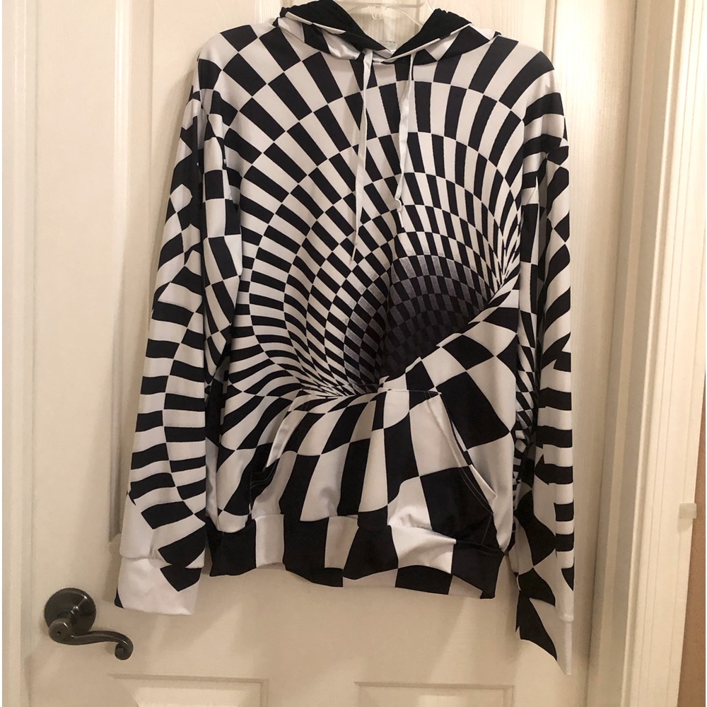 ✨✨REDUCED PRICE✨✨Fever Logic1881 Black & White Hoody